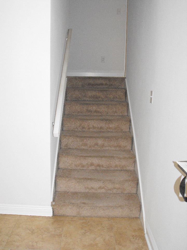 Stairs to bedroom and laundry room